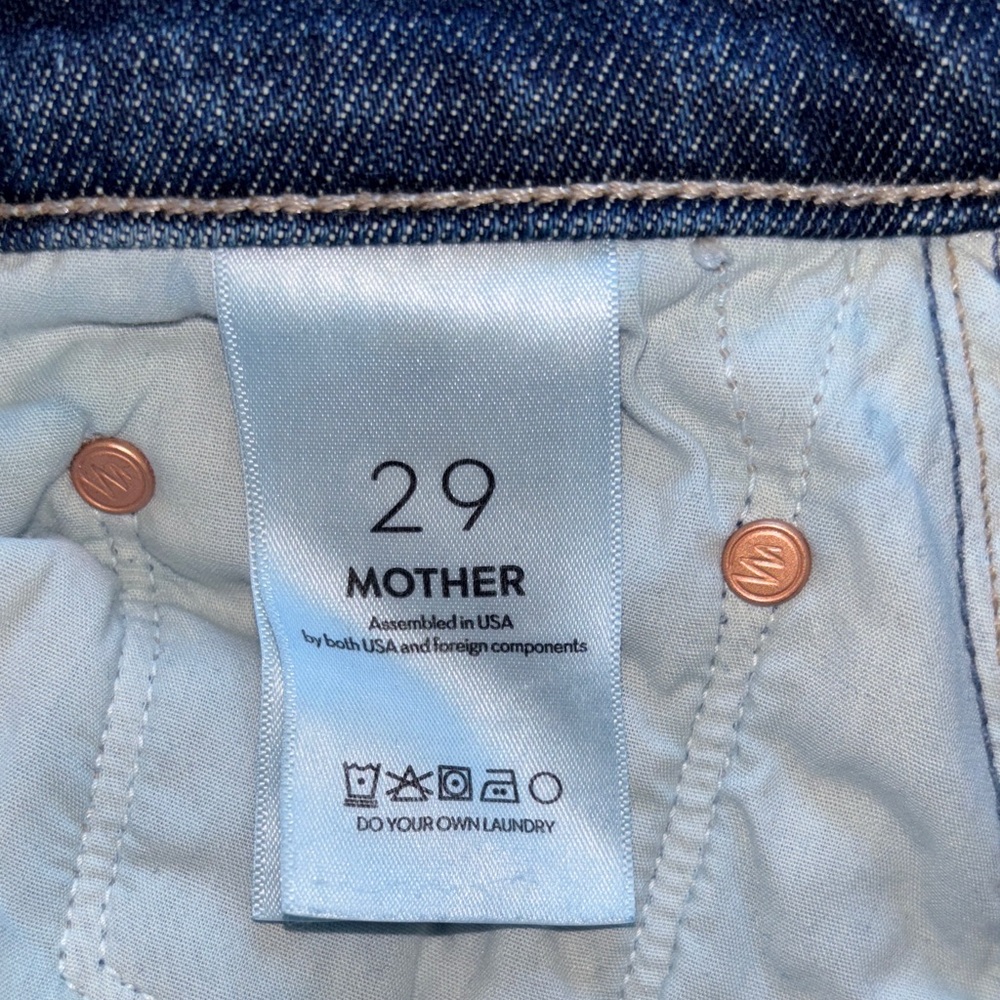 MOTHER Straight-Leg Jeans in Deep Indigo - Picture 11 of 16